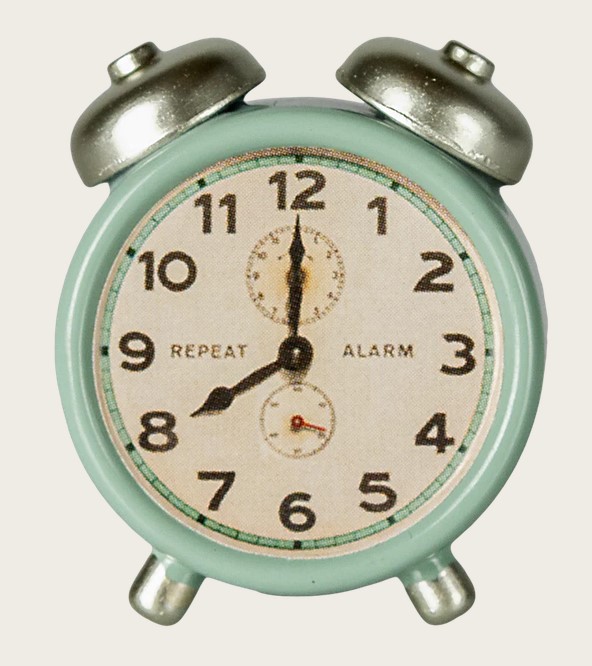 Reloj despertador ratón menta