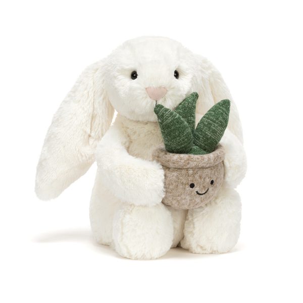 Bashful Bunny with Plant