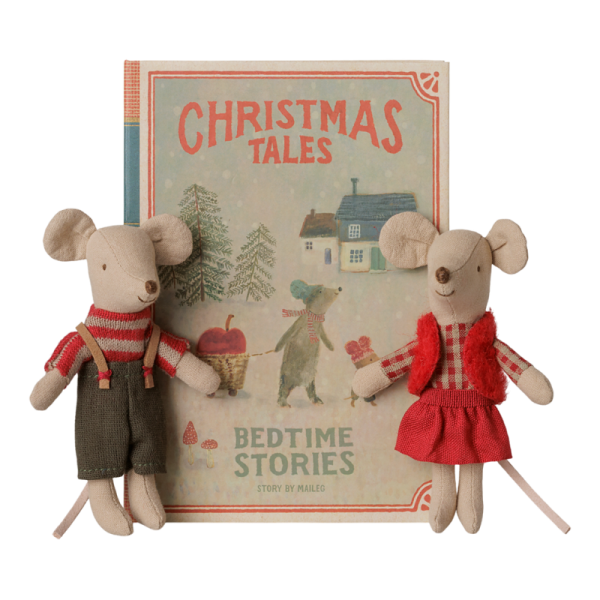 Gemelos de Navidad en libro Maileg